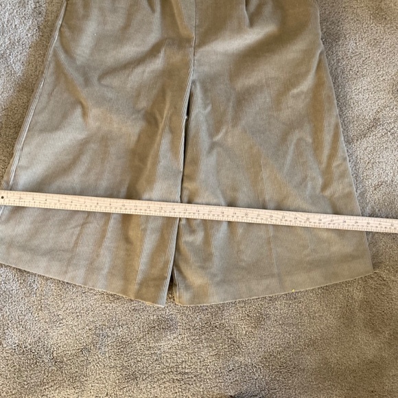 VINTAGE Country Suburbans Corduroy Culottes Cropped Wide Leg Trousers Sz S - Picture 5 of 9